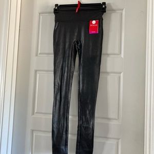 Spanx Faux Leather Leggings XS Petite